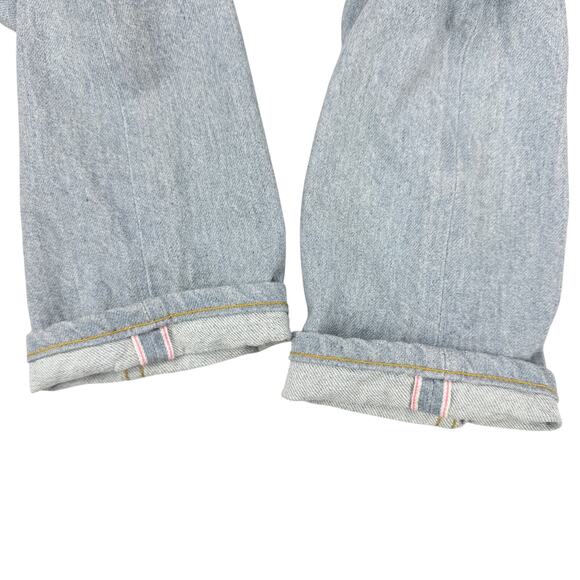NAKED & FAMOUS Easy Guy Lightweight Recycled Selvedge Stone Blue Men's Size 28 - Picture 11 of 11